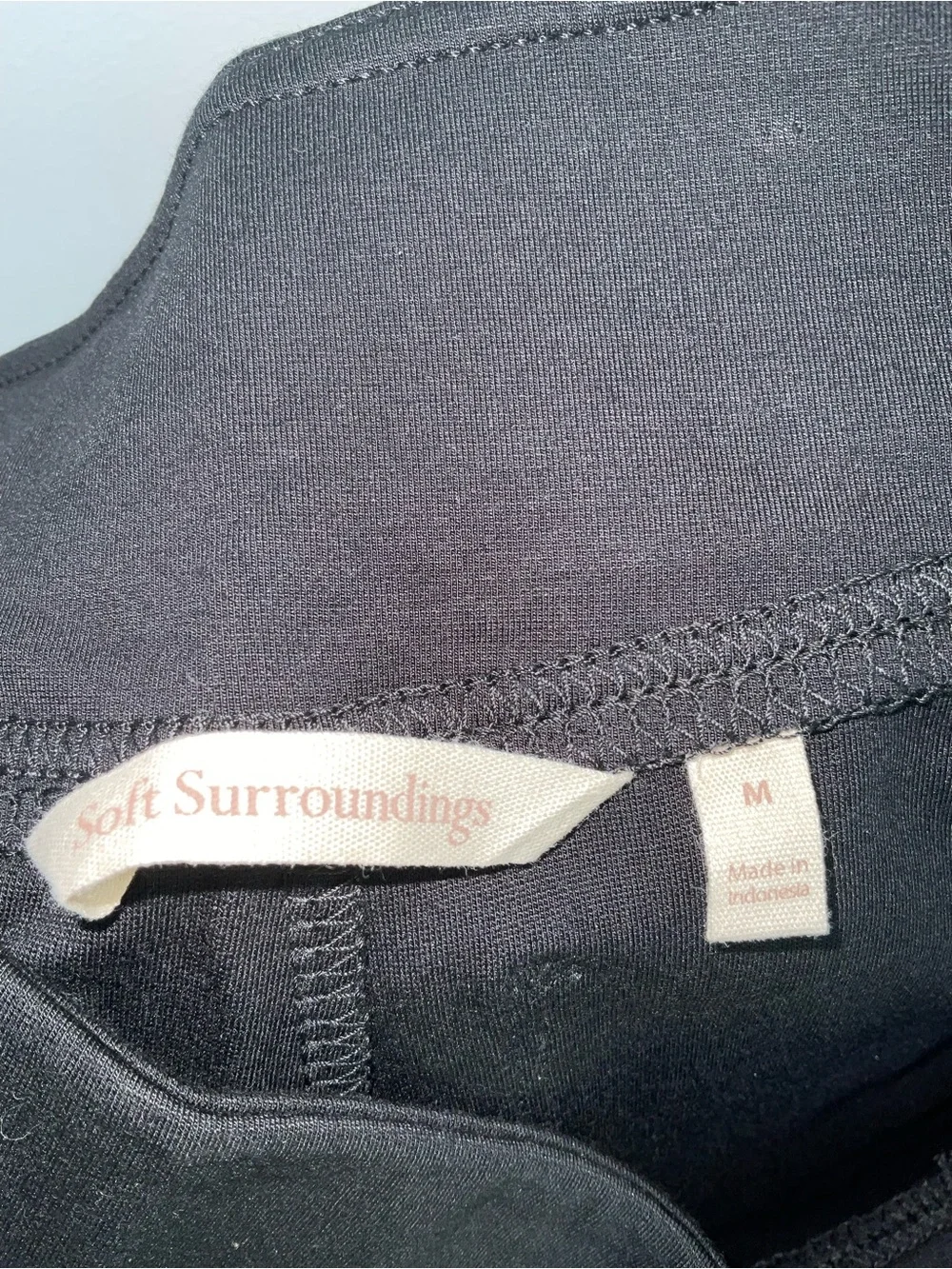 Soft Surroundings Black Straight-Leg Pants